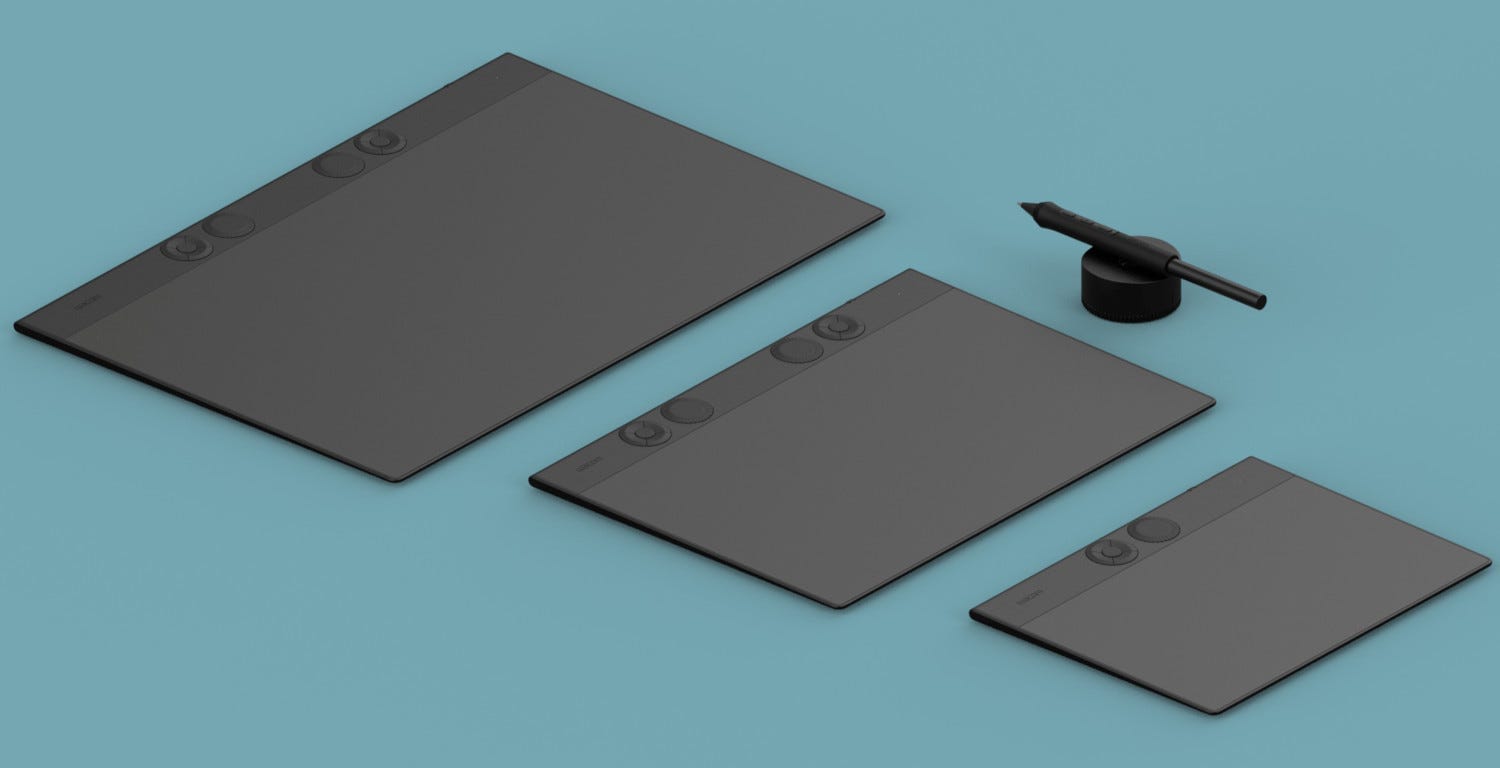 Tableta grafica WACOM Intuos Pro Small PTK470K0B, negru